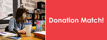 Books through bars sends free books to people in please only donate paperbacks and books in decent shape. April 13th Donation Match For School Materials Adoptaclassroom Org