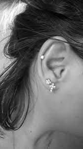 my mid cartilage piercing earings piercings cool ear piercings ear lobe piercings