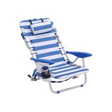 Teak or white dining furniture are favorites for this look. Songmics Beach Chair Portable Aluminium With Pillow Foldable Reclinable Carry As A Backpack Outdoor Chair Blue And White Stripes Gcb62bu