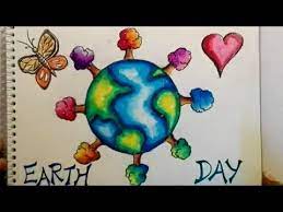 Drawing on the topic of earth day. Earth Day Drawing For Kids Save Earth Save Environment Drawing Easy Save Earth Drawing Youtube