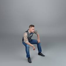 3ds Max Man Sitting Casual Man Sitting Man Casual