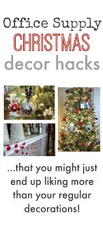This christmas, make every room look as festive as possible with these jolly christmas decoration ideas. Office Supply Christmas Decor Hacks The Creek Line House