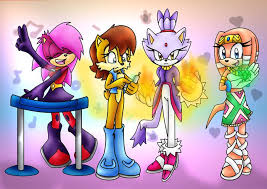Mobian Princesses | Sonic fan art, Sonic fan characters, Cartoon crossovers