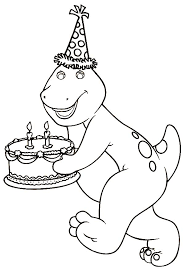 Barney coloring pages to print free. Barney Birthday Cake Coloring Pages Best Place To Color Barney Birthday Barney Birthday Party Barney Birthday Cake