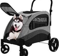 Amazon.com: XL Extra Large Dog Stroller, All-Terrain 4 Wheel ...