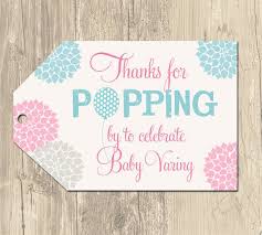 Free pribtanle baby showwr favor tags. Party Pop S Vendor Listing Pop Baby Showers Baby Shower Popcorn Baby Shower Tags