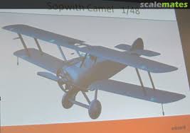 Wingspan 17 inches, length 11 1/4 inches. Sopwith Camel Eduard Tba 202x