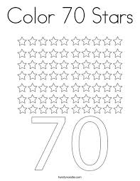 Color 70 Stars Coloring Page Twisty Noodle Star Coloring Pages Coloring Pages Mini Books