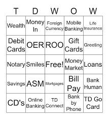 Check spelling or type a new query. Td Bingo Card