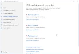 Firewall Network Protection Action Needed In Kaspersky Microsoft Community