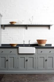 20ba7273c23ddec9856bd3657a32d02c Devol Kitchens Grey Kitchens Jpg 590 883 Pixels Black Kitchen Countertops Loft Kitchen Grey Kitchen Cabinets