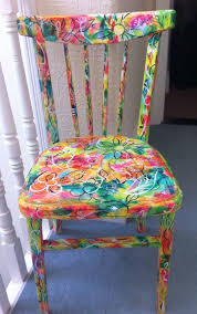 Little Revamped Chair Funky Painted Furniture Whimsical Painted Furniture Painted Furniture