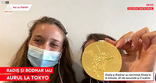 Ancuta bodnar and simona radis of romania compete in the women's rowing double sculls final at the 2020 summer olympics, july 28, 2021, in tokyo, japan. Hy Fgbk2cpxqbm