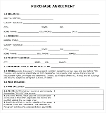 Property Purchase Contract Template Entertaining Form Sale Agreement ...