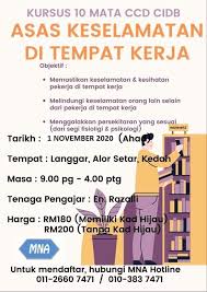 4 keselamatan dan kesehatan kerja di tempat kerja. Kursus Kontraktor Tambah Bidang Mata Ccd Assalamualaikum Salam Sejahtera Next Kursus Kami Pi Utara Asas Keselamatan Di Tempat Kerja Tarikh 1 November 2020 Ahad Tempat Pekan Langgar
