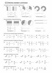 Hier ist notwendig tipp auf mathe. Mathematik Arbeitsmaterialien Erweitern Kurzen Vergleichen 4teachers De