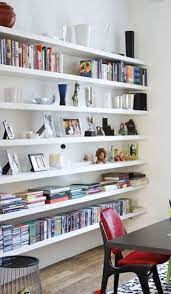 Big White Floating Shelves Interiores De Casas Ideias Para Interiores Design De Interiores Casa