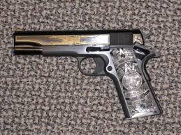 Taurus 1911 38 Super Black And Gold Pin On Guns