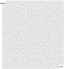 mazes to print hard cutout mazes