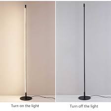 Nordic Led Floor Lamp Vertical Strip Round Stick Floor Light Bedroom Art Decor Living Room Atmospheric Floor Lamp Light Fixture Floor Lamps Aliexpress