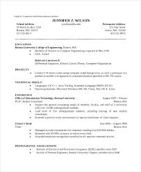 Basic Computer Science Resume Template Computer Science Resume Template For It Workers As The Ot Sample Resume Templates Student Resume Template Resume Pdf