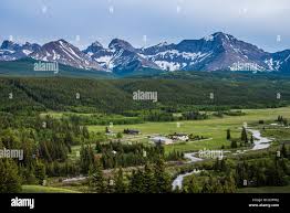 Canada crowsnest pass alberta coleman pastoral rocky mountain valley hi-res  stock photography and images - Alamy