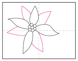 How to draw a poinsettia. How To Draw A Poinsettia Art Projects For Kids