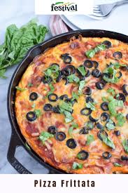 Pizza Frittata Festival Foods Recipe Veggie Dinner Recipes Pizza Frittata
