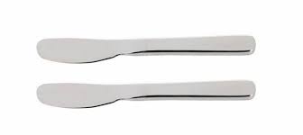 'this butter knife is very heavy and good quality; Alpina Set Of 2 Stainless Steel Traditional Butter Spreader Knife For Sale Online Ebay