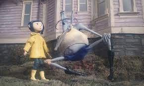 Easiest Costume Ever Already Have The Blue Hair Just Need A Yellow Rain Coat And Yellow Rain Boots Coraline Coraline Aesthetic Coraline Jones