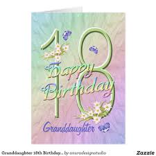 This is the age when kids really love to celebrate their birthday, they are on the path to becoming an adult, their attitudes will change and you'll see them grow each day. Granddaughter 18th Birthday Butterfly Garden Card Zazzle Com Happy 19th Birthday Happy Birthday Greeting Card Happy Birthday Cards