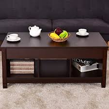 It's top measures w x 58 in. Suitable For Home Living Room Modern Storage Coffee Table W Hidden Compartment Lift Tabletop Furniture Black Built In Spring And Desktop Height Adjustable Tangkula Lift Top Coffee Table Tables Home Kitchen Mhiberlin De