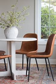 Basement Family Room Makeover Progress The Lilypad Cottage In 2020 Leather Dining Room Chairs Dining Room Chairs Dining Table Chairs