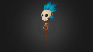 Skull Rod By Florian Streck 3d Model Art Game Art Skull