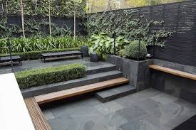 Amazing Diy Slate Patio Design And Ideas In 2020 Contemporary Garden Design Small City Garden Modern Garden Design