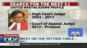 Judge in the court of appeal. Chief Justice Interview Justice Martha Koome Profile Youtube