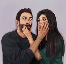 pin by sbq on 這幅畫 sarra art cute love cartoons love cartoon couple