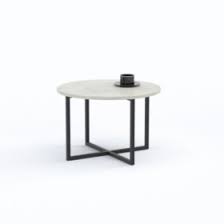 Pemberly row coffee table in gray cement and chrome. Crozz Round Coffee Table Online Office Furniture In Dubai