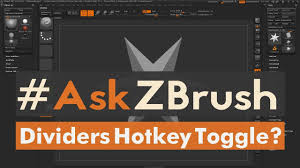 Askzbrush How Can I Make Hotkeys For Toggling The Dividers Video Covers How To Create Macros Based On Window Zbrush Zbrush Tutorial This Or That Questions