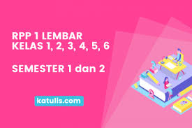 Rpp kelas 9 smp rpp satu lembar kelas 9 smp semester 2 penjas (disini). Rpp 1 Lembar Untuk Kelas 1 2 3 4 5 6 Revisi 2021 Katulis