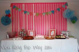 Decorations For Baby Shower A Modern Baby Girl Shower Crepe Paper Decorations Paper Decorations Baby Shower Decorations
