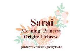 Baby Girl Name Sarai Meaning Princess Origin Hebrew Hey Its A Nickname For Lior From Andrew Aaaa Words Names With Meaning Girl Names