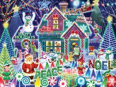 Festival Of Lights 550pc Jigsaw Puzzle By Vermont Christmas Company Christmas Jigsaw Puzzles Vermont Christmas Company Festival Lights