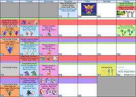 The current week number is wn 19. April S Event Calendar Thesilphroad