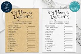Webmasters, you can add your site in. Editable The Price Is Right Baby Shower Game Diy Bobotemp
