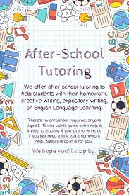 After School Language And Math Tutoring Flyer Template Tutoring Flyer After School Tutoring Tutoring Business