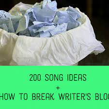 I've been there so many times! 200 Things To Write A Song About Lyric Ideas And Inspiration Spinditty