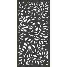Available for security, privacy, decorative or garden/farm fencing. Modinex 6 Ft X 3 Ft Charcoal Gray Decorative Composite Fence Panel Featured In The Botanical Design Usamod4c The Home Depot