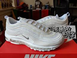 Nike Air Max 97 Triple Black Mens Nike Air Max 97 Triple White Wolf Grey Black Running Men 921826 101 Fashion Clothing Shoes Accessories Mensshoes At Nike Air Max 97 Nike Air Max Nike Air