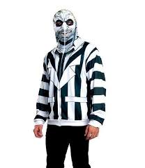 This is a guide on how to make your own creepy beetlejuice monster masks for halloween or costume party. Beetlejuice Hoodie With Mask For Adults Warner Bros Beetlejuice Costume Super Centre